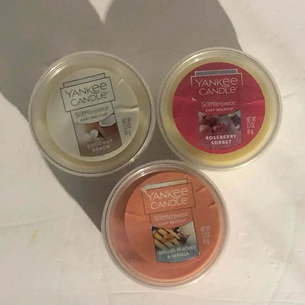 3 Yankee Candle Scenterpiece Easy MeltCup